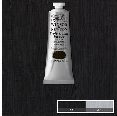 Winsor Newton - Akrylmaling - Mars Black 60 Ml
