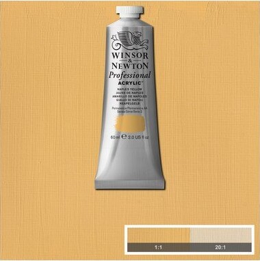 Winsor Newton - Proff Akrylmaling - Naples Yellow 60 Ml