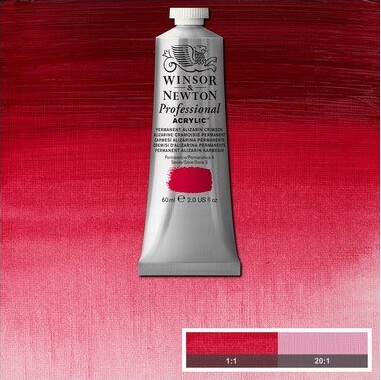 Winsor Newton - Proff Akrylmaling - Permanent Alizarin Crimson 60 Ml