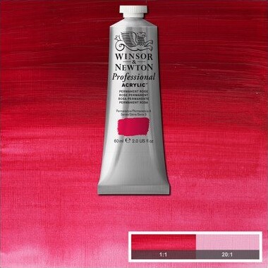 Winsor Newton - Proff Akrylmaling - Permanent Rose 60 Ml