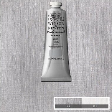 Winsor Newton - Akrylmaling - Sølv 60 Ml