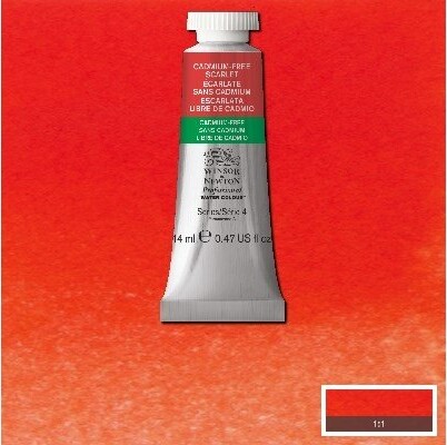 Winsor Newton - Akvarelfarve - Cadmium Free Scarlet 14 Ml