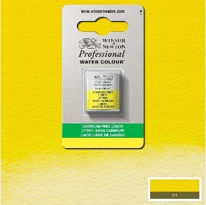 Winsor Newton - Akvarelfarve 12 Pan - Cadmium Free Lemon
