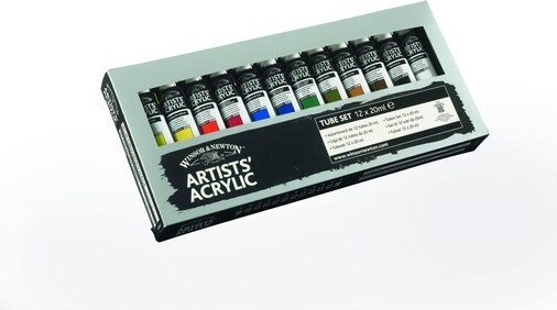 Winsor Newton - Akrylmaling Sæt - 12X20 Ml