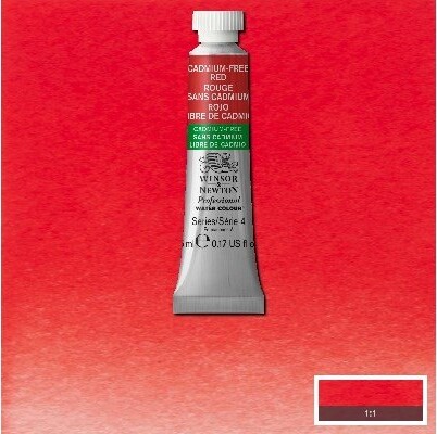 Winsor Newton - Akvarelfarve - Cadmium Free Red 5 Ml