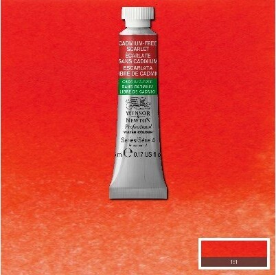 Winsor Newton - Akvarelfarve - Cadmium Free Scarlet 5 Ml