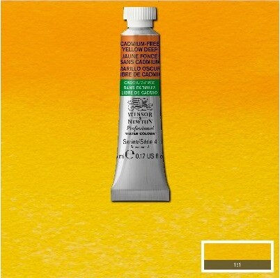 Winsor Newton - Akvarelfarve - Cadmium Free Yellow Deep 5 Ml