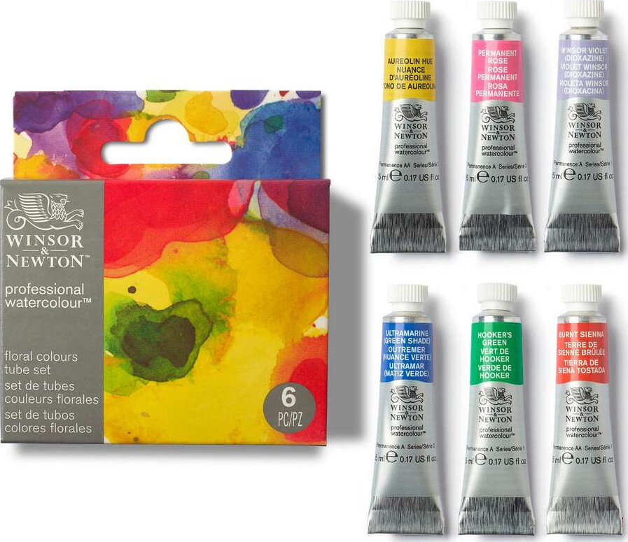 Winsor Newton - Professional Watercolour - Floral Set - 6X5 Ml