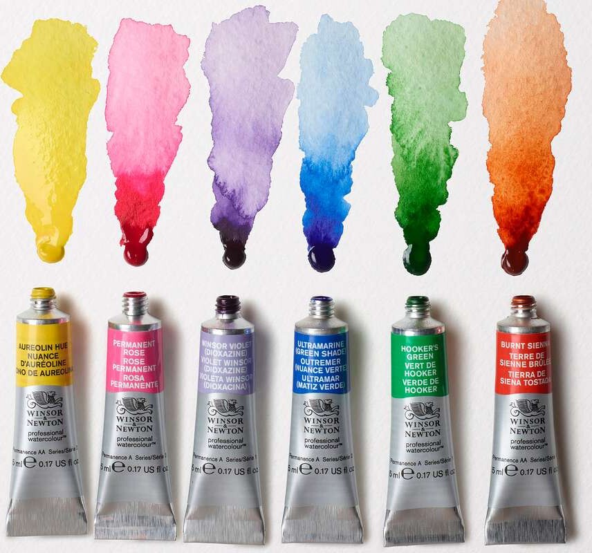 Winsor Newton - Professional Watercolour - Floral Set - 6X5 Ml