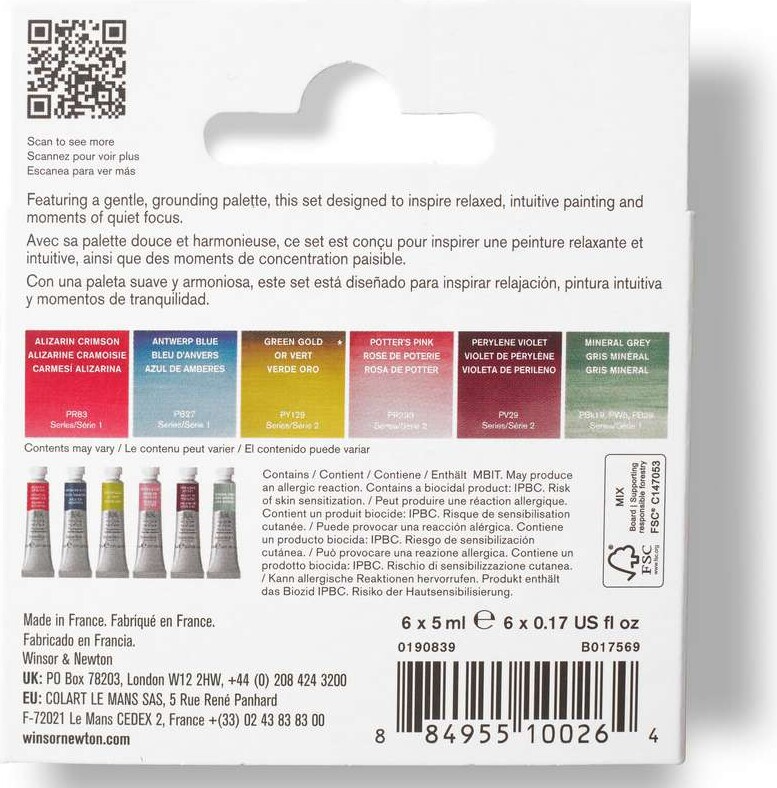 Winsor Newton - Professional Watercolour - Mindful Set - 6X5 Ml