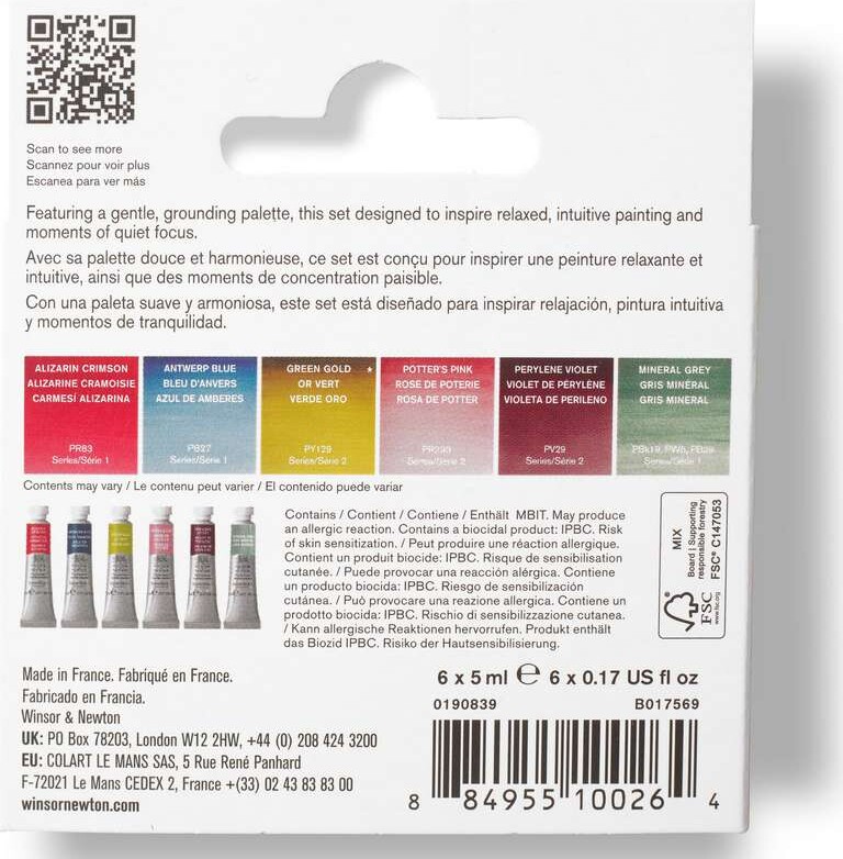 Winsor Newton - Professional Watercolour - Mindful Set - 6X5 Ml