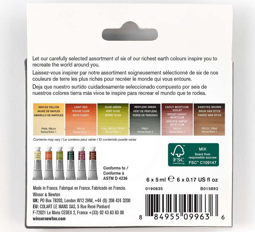 Winsor Newton - Professional Watercolour - Rich Earth - 6X5 Ml