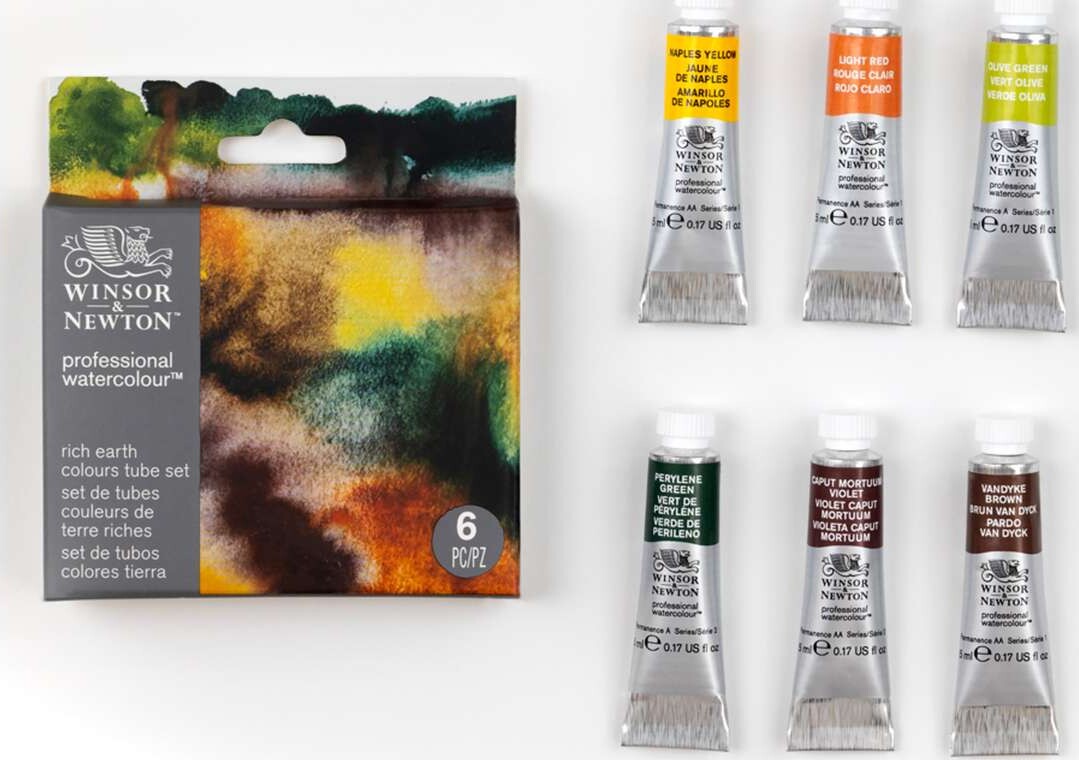Winsor Newton - Professional Watercolour - Rich Earth - 6X5 Ml