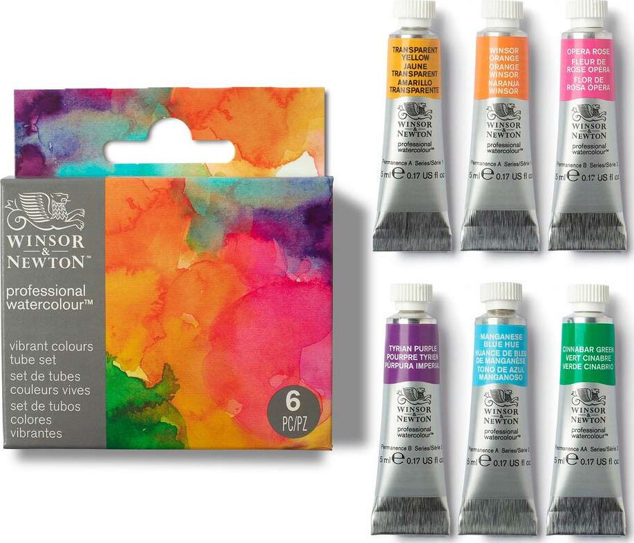 Winsor Newton - Professional Watercolour - Vibrant Set - 6X5 Ml