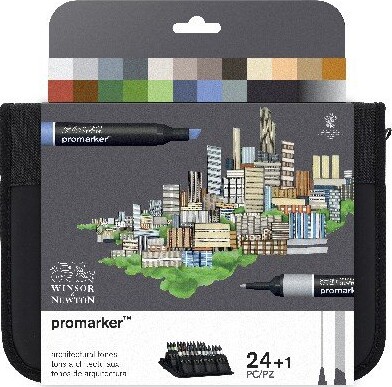Winsor Newton - Promarker Tusser - 24 1 Stk - Architectural Tones