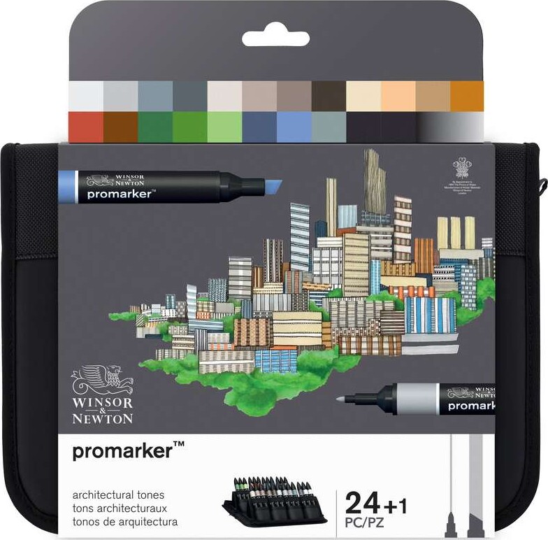 Winsor Newton - Promarker Tusser - 24 1 Stk - Architectural Tones
