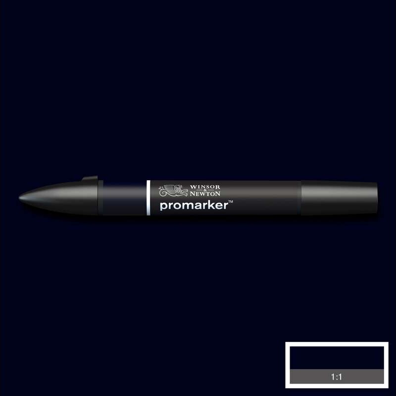 Winsor Newton - Promarker Tusch - Blå Sort