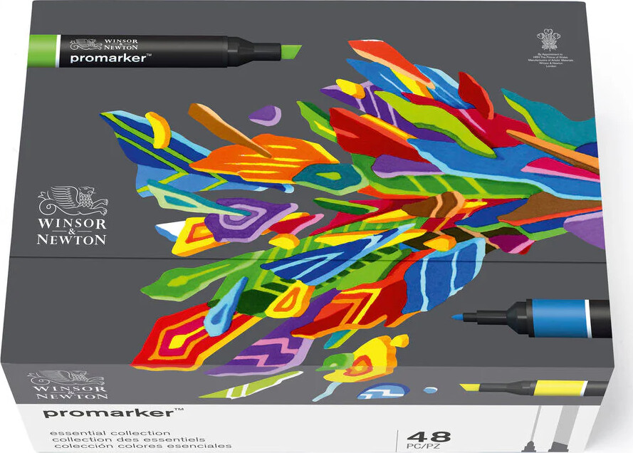 Winsor Newton - Promarker Tusser Sæt - 48 Farver