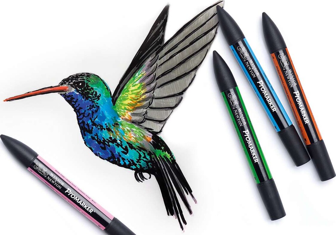 Winsor Newton - Promarker Tusser I Etui - 24 Farver