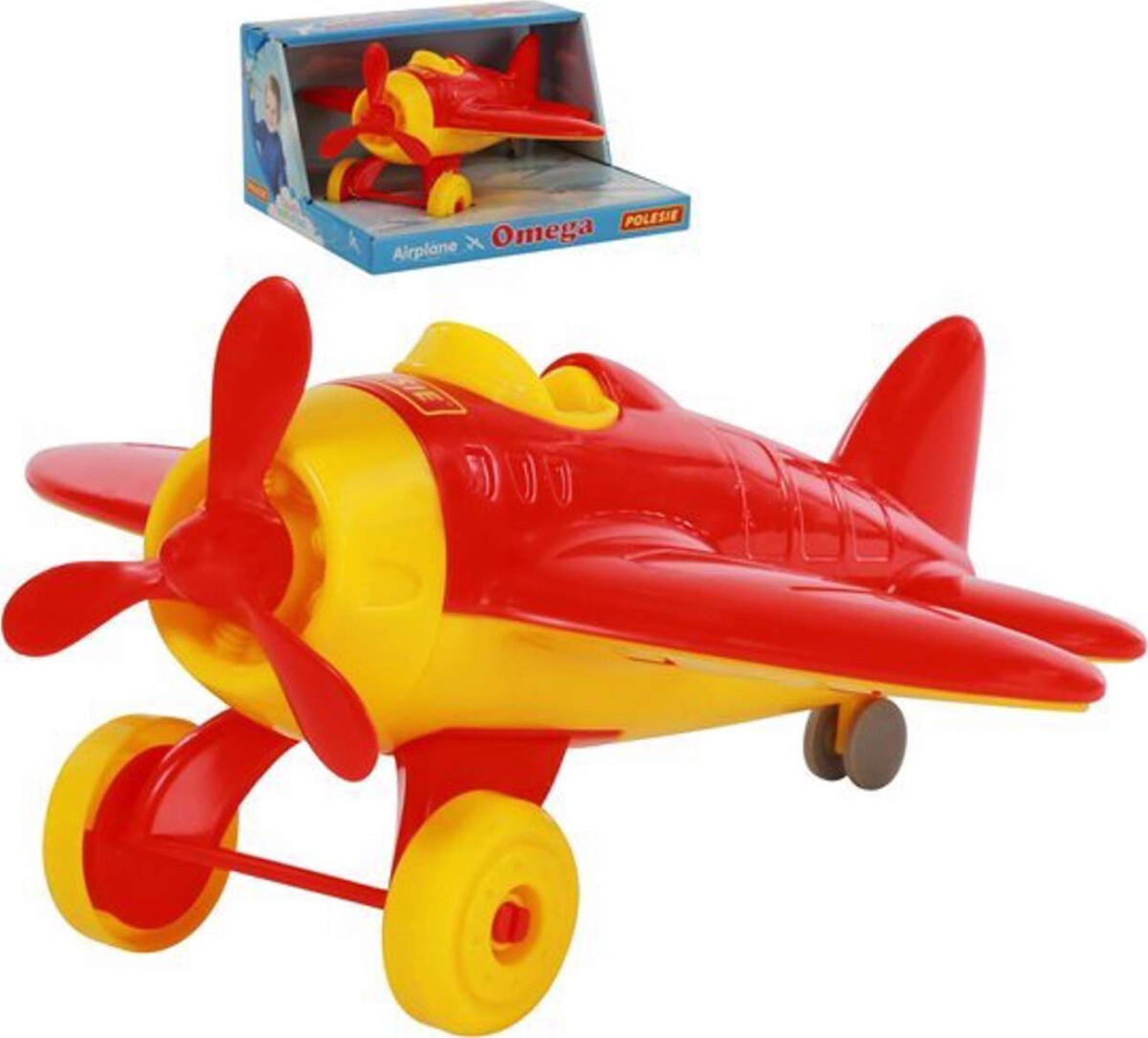 Polesie - Flyvemaskine Legetøj - Airplane Omega - Overraskelse