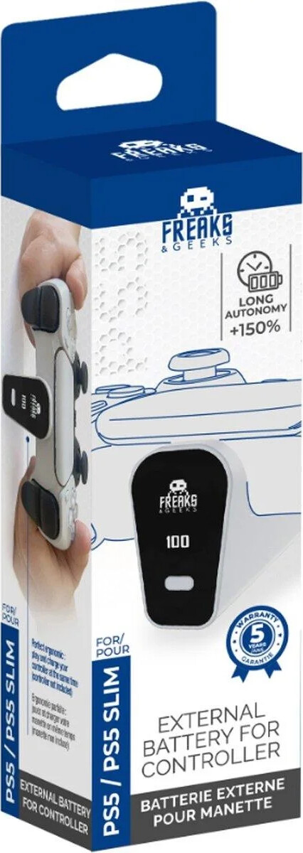 Ps5 Controller External Battery 2500Mah-Type C Cable - White