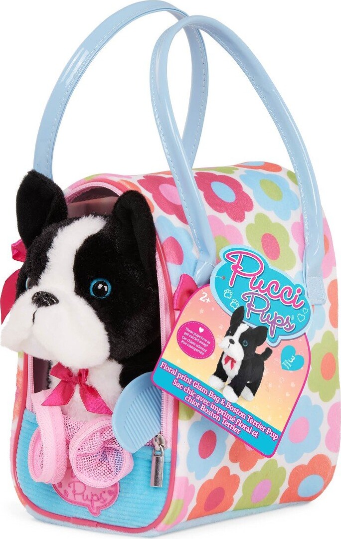 Pucci Pups - Pucci Hund Bamse I Blomstret Taske