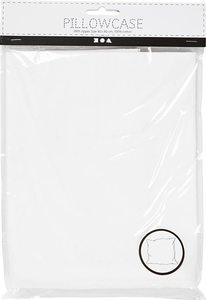 Pudebetræk - Hvid - 40X40 Cm