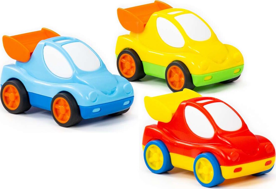 Legetøjs Racerbil - Pull-Back - Polesie - Assorteret