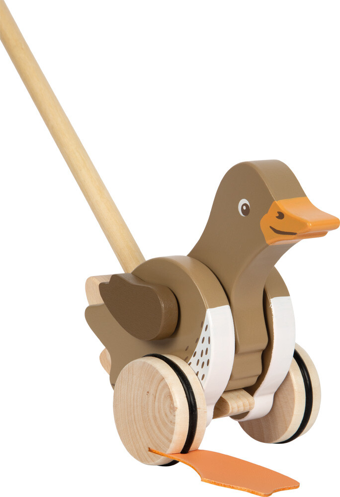 Skubbedyr I Træ - And Med Bevægeligt Hoved - Small Foot