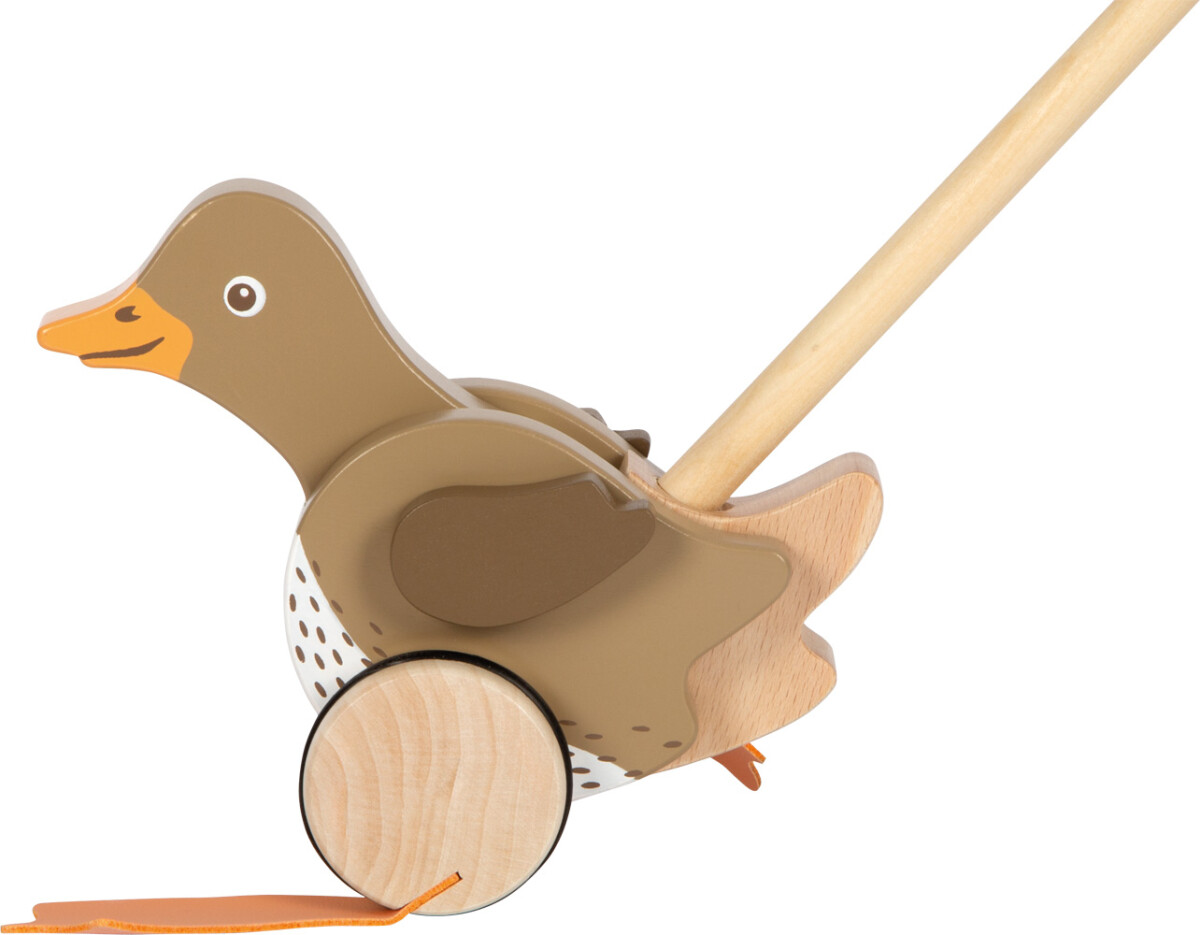 Skubbedyr I Træ - And Med Bevægeligt Hoved - Small Foot