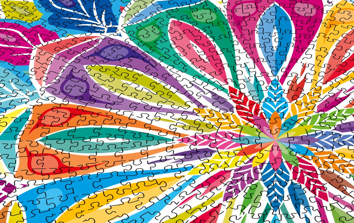 Mandala Puslespil - Rundt - 1000 Brikker - Grafix