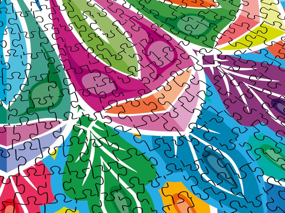 Mandala Puslespil - Rundt - 1000 Brikker - Grafix