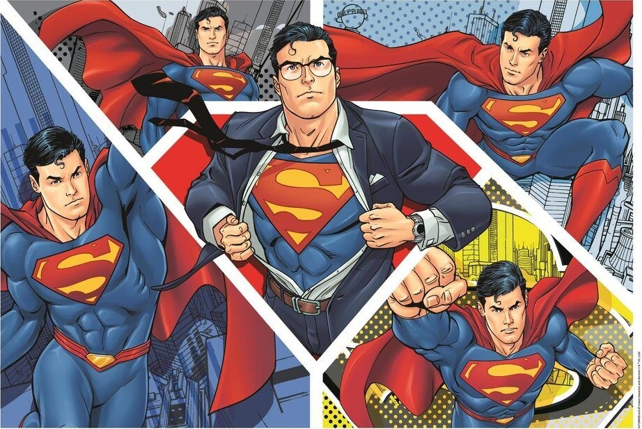 Clementoni - Superman Puzzle - 104 Brikker - Maxi Puslespil