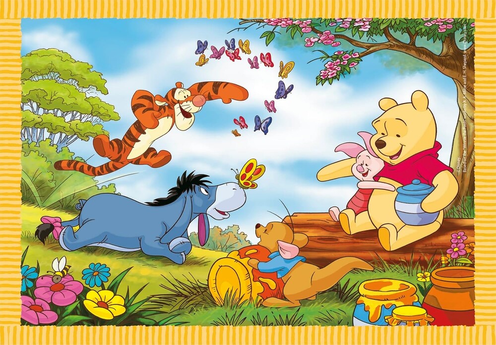 Peter Plys Puslespil - Disney - Super Color - Clementoni - 4 Stk