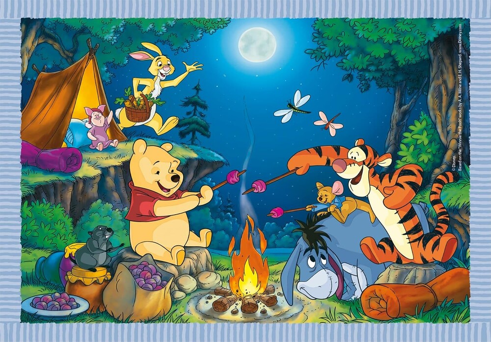 Peter Plys Puslespil - Disney - Super Color - Clementoni - 4 Stk