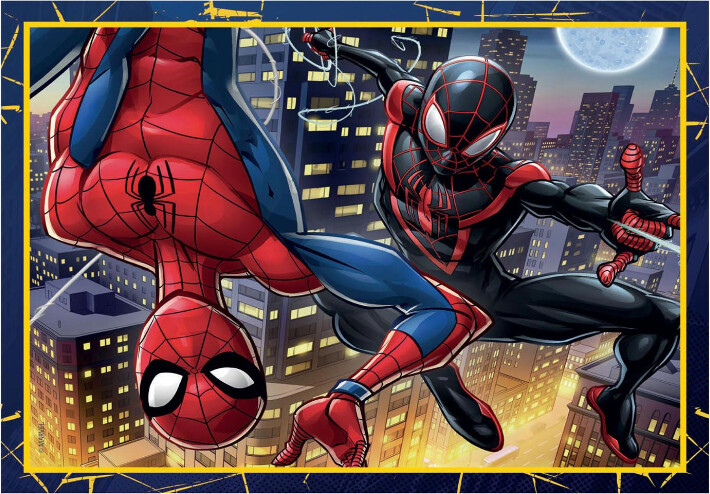 Spiderman Puslespil - Marvel - Super Color - Clementoni - 4 Stk