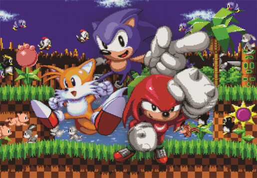 Clementoni - Sonic The Hedgehog - Gaming Puzzle - 500 Brikker