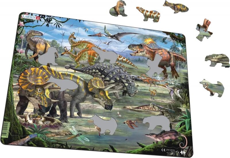 Larsen Puslespil - Dinosaurer - 65 Brikker