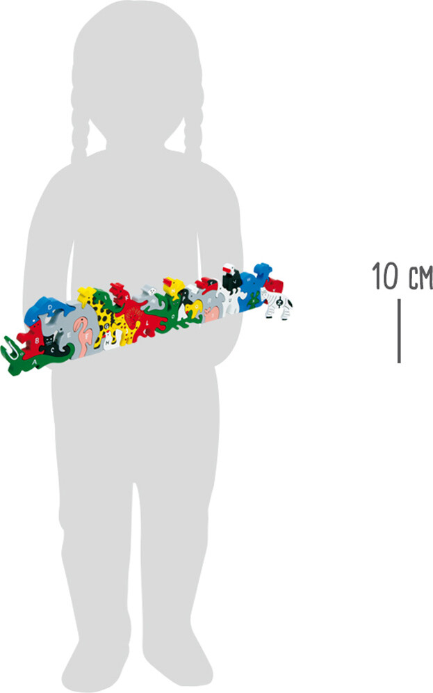 Alfabet Puslespil Med Dyr - Træ - 26 Brikker - Small Foot