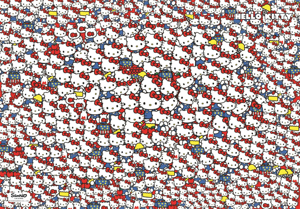 Clementoni - Hello Kitty Impossible Puzzle - 1000 Brikker