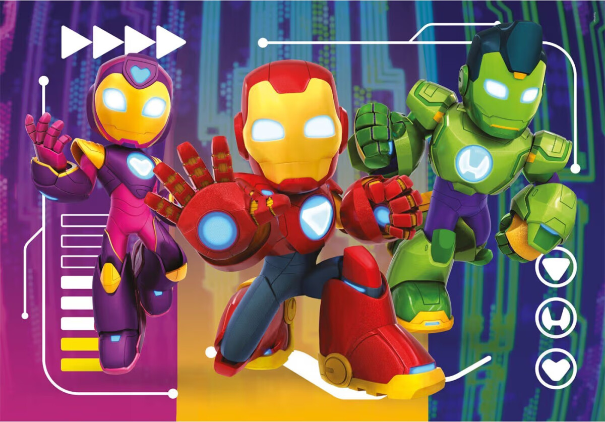 Clementoni - Iron Man Awesome Friends Puzzle - 60 Brikker