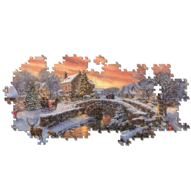 Puslespil Med 1000 Brikker - Christmas Over The Bridge - Hqc