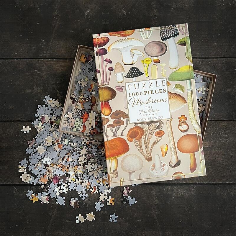 Koustrup Co - Mushrooms Flora Danica Puzzle - 1000 Pieces