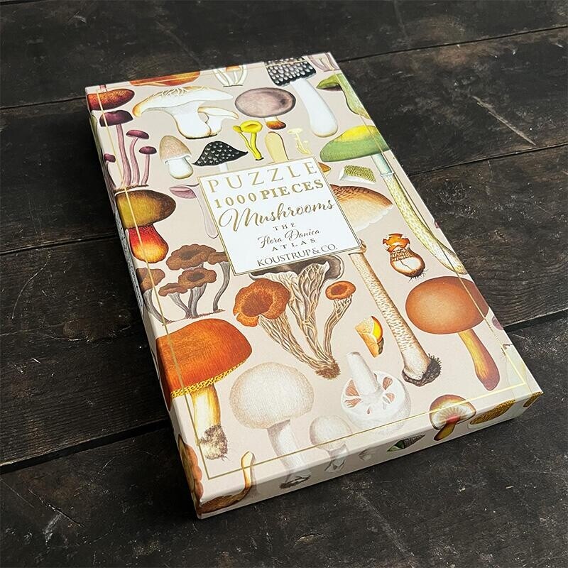 Koustrup Co - Mushrooms Flora Danica Puzzle - 1000 Pieces