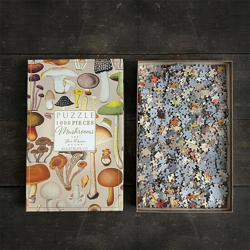 Koustrup Co - Mushrooms Flora Danica Puzzle - 1000 Pieces