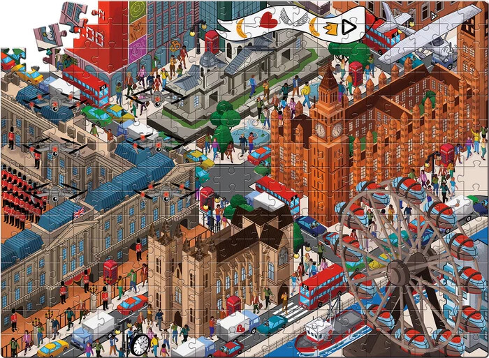 Clementoni Puslespil - Mysterie - Hackere I London - 300 Brikker