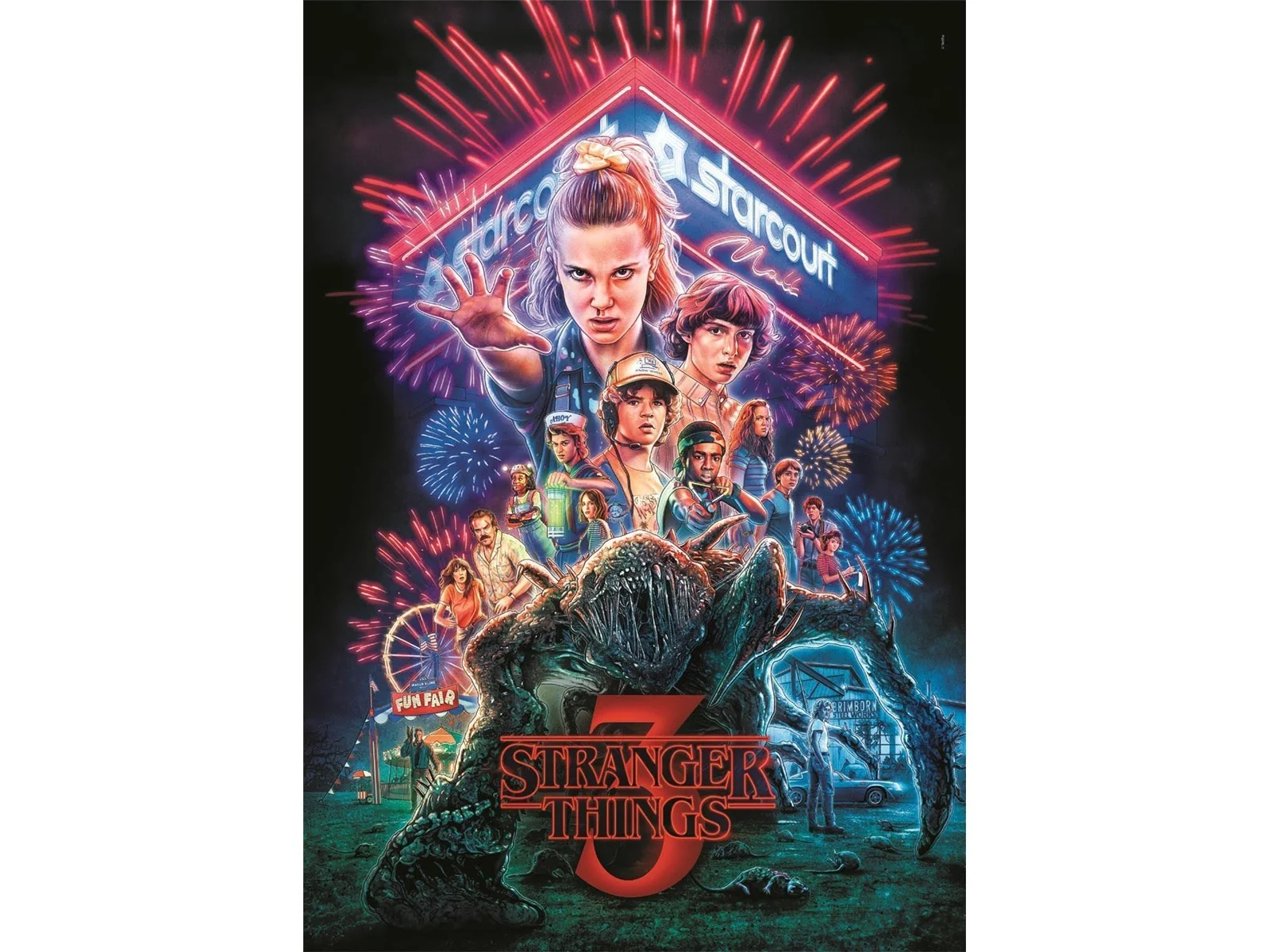 Clementoni Puslespil - Stranger Things - S03 - 1000 Brikker