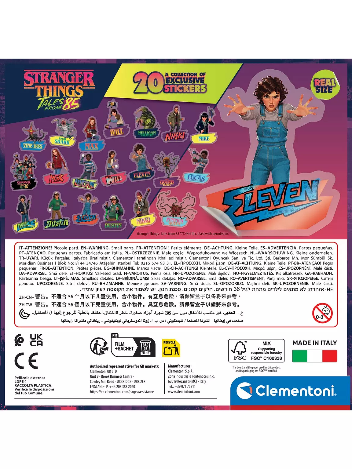 Clementoni - Stranger Things Tales From 85 Puzzle - 180 Brikker