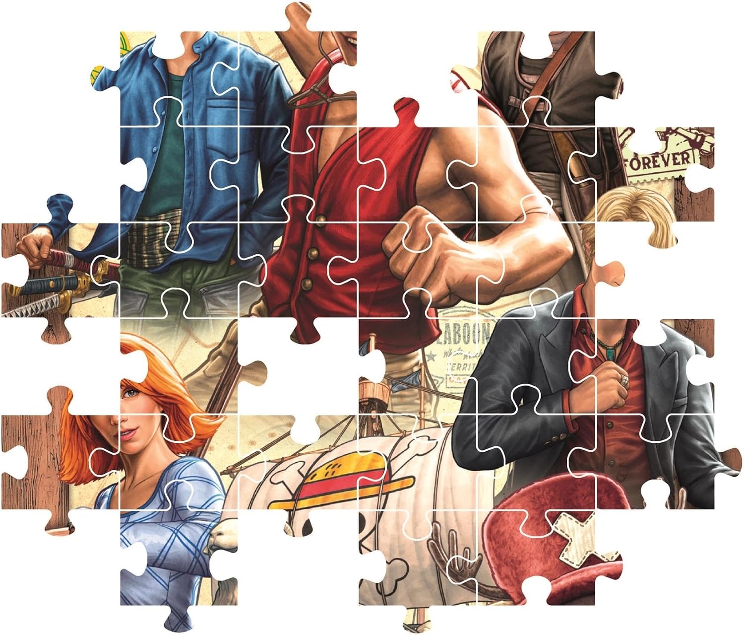 Clementoni - One Piece 2026 Super Puzzle - 300 Brikker