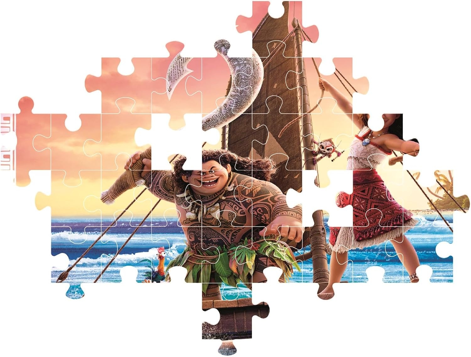 Clementoni - Vaiana Super Color Puzzle 2026 - 104 Brikker
